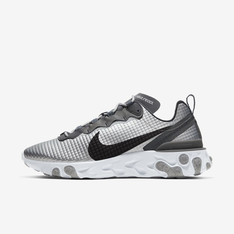 Nike React Element 55 Premium Sneakers Herre Sølv | LE9396-790