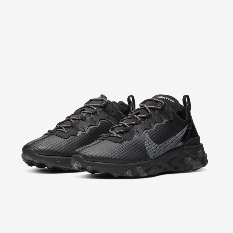 Nike React Element 55 Premium Sneakers Herre Sort | PW2701-549