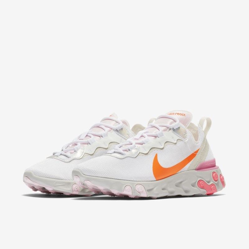 Nike React Element 55 Sneakers Dame Hvide | KB7330-804