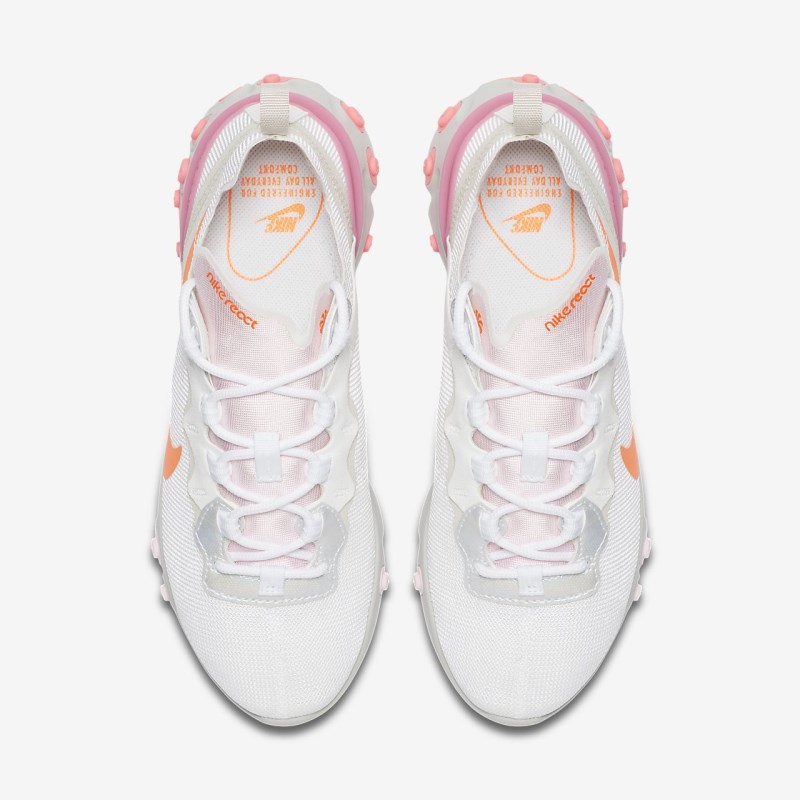 Nike React Element 55 Sneakers Dame Hvide | KB7330-804