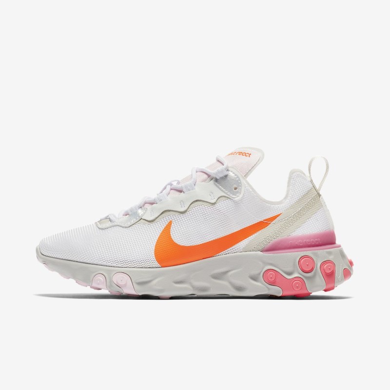 Nike React Element 55 Sneakers Dame Hvide | KB7330-804