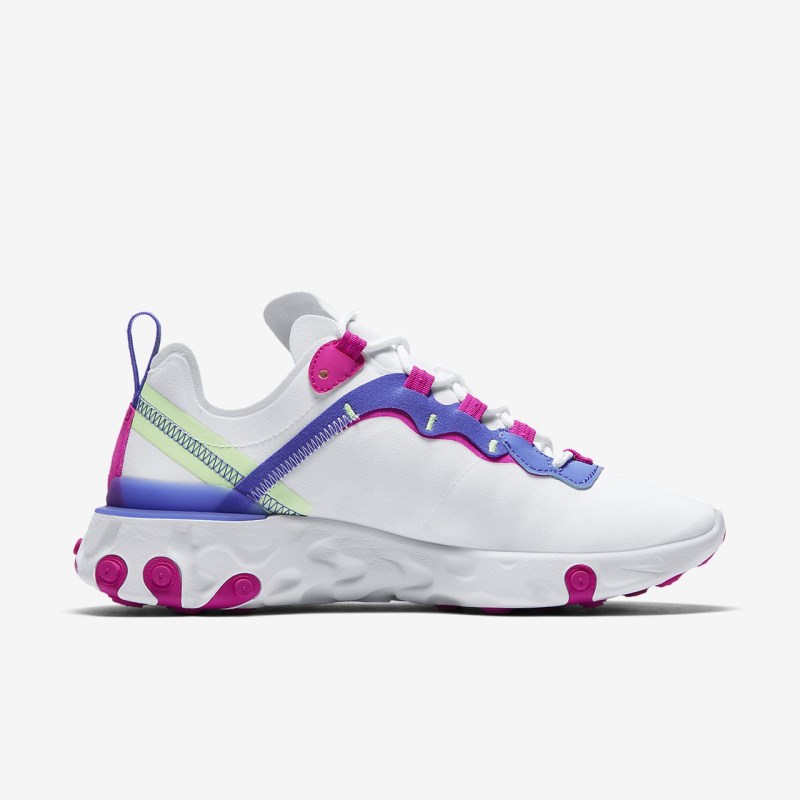 Nike React Element 55 Sneakers Dame Hvide | QE0376-473
