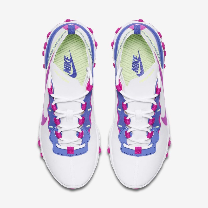 Nike React Element 55 Sneakers Dame Hvide | QE0376-473