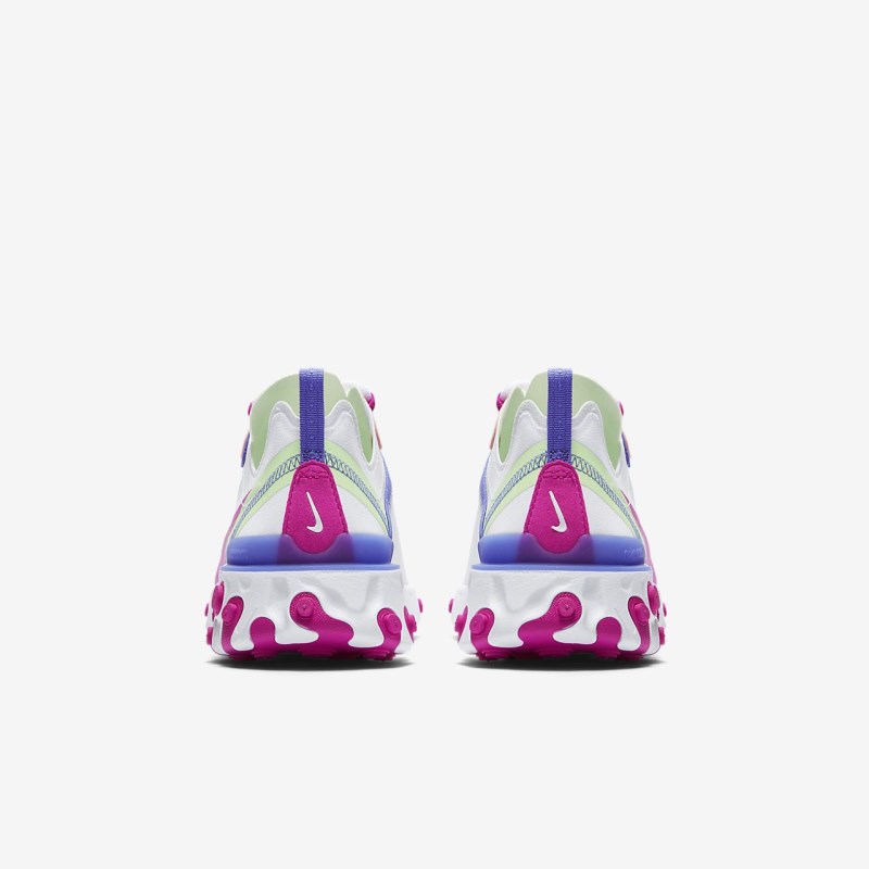 Nike React Element 55 Sneakers Dame Hvide | QE0376-473