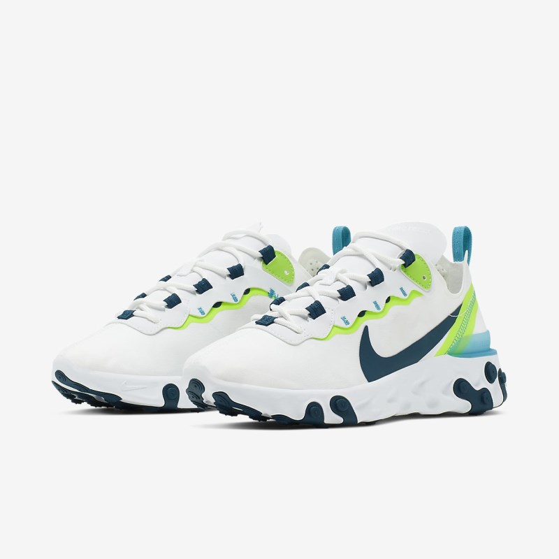 Nike React Element 55 Sneakers Dame Hvide | QL7743-641