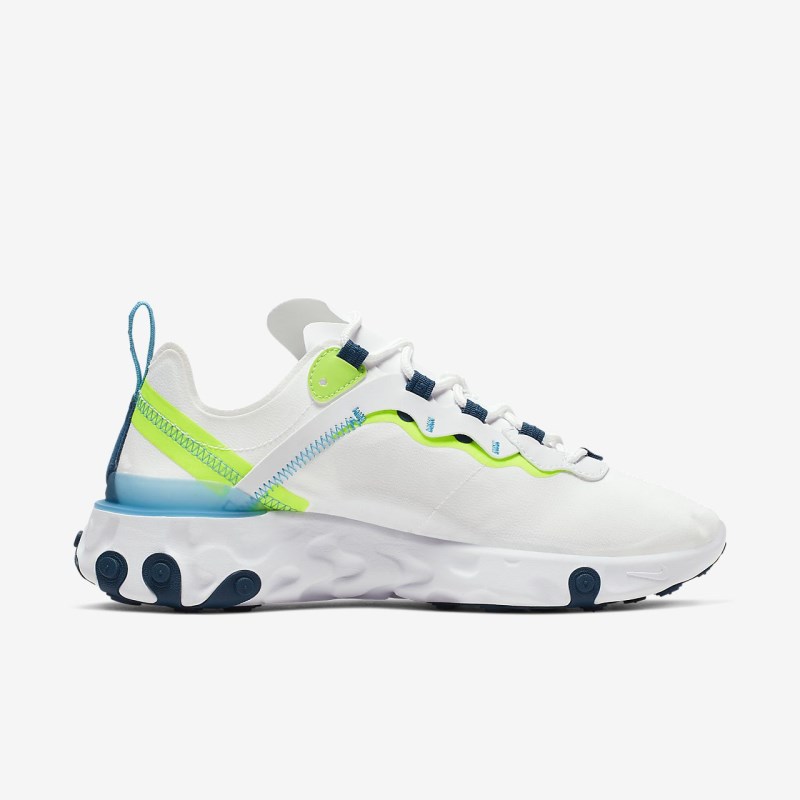 Nike React Element 55 Sneakers Dame Hvide | QL7743-641