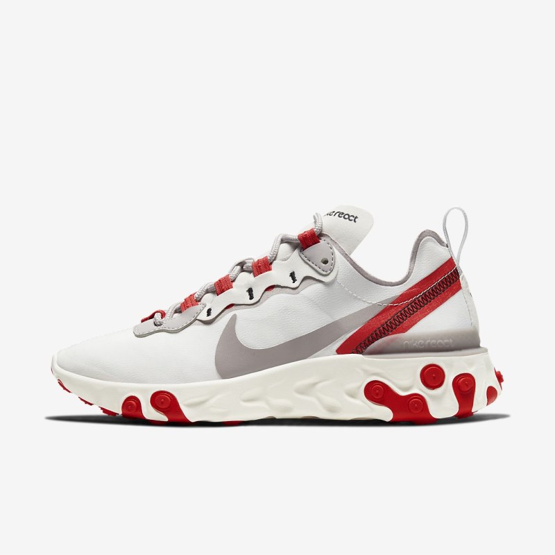 Nike React Element 55 Sneakers Dame Hvide | XB2993-051