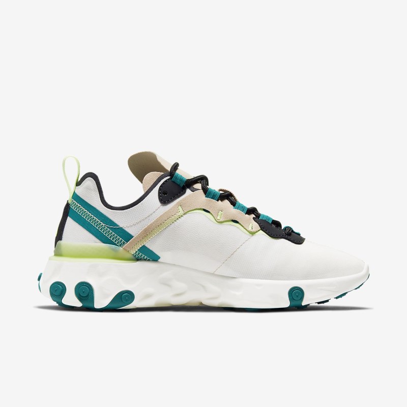 Nike React Element 55 Sneakers Dame Hvide | YE5165-321