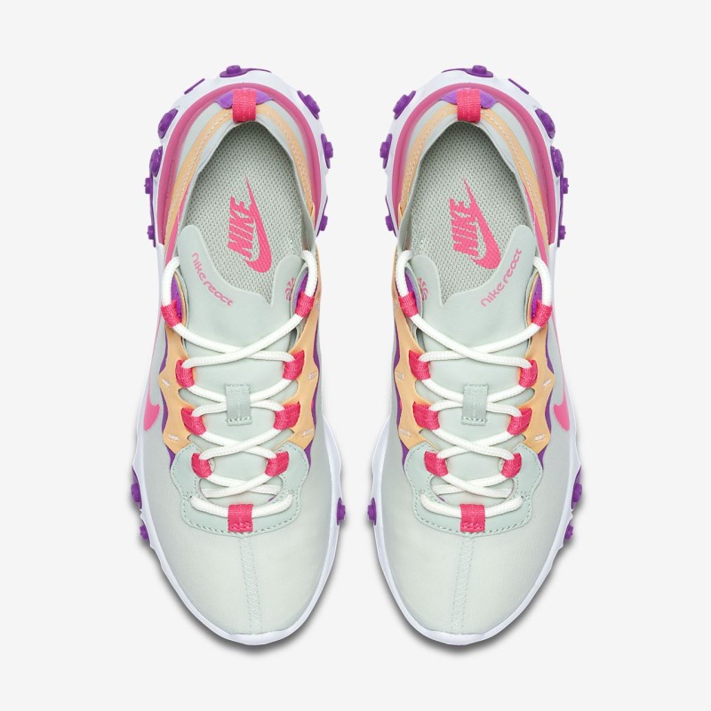 Nike React Element 55 Sneakers Dame LyseGrøn | QJ6730-810