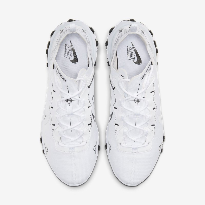Nike React Element 55 Sneakers Herre Hvide | QQ9511-305