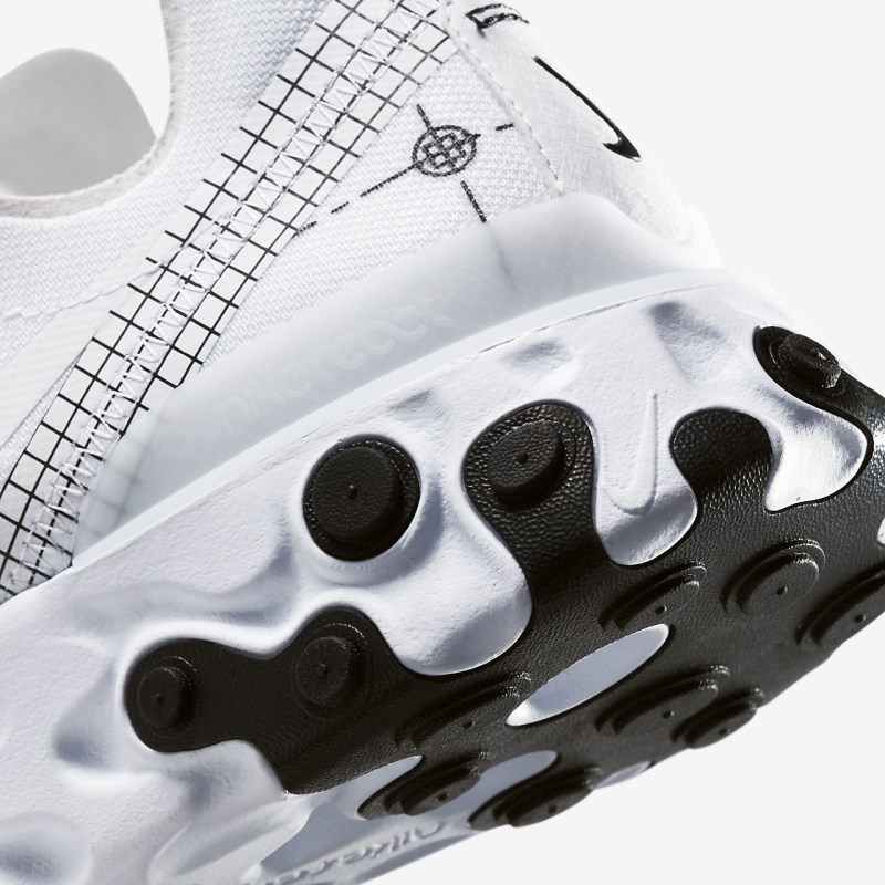 Nike React Element 55 Sneakers Herre Hvide | QQ9511-305