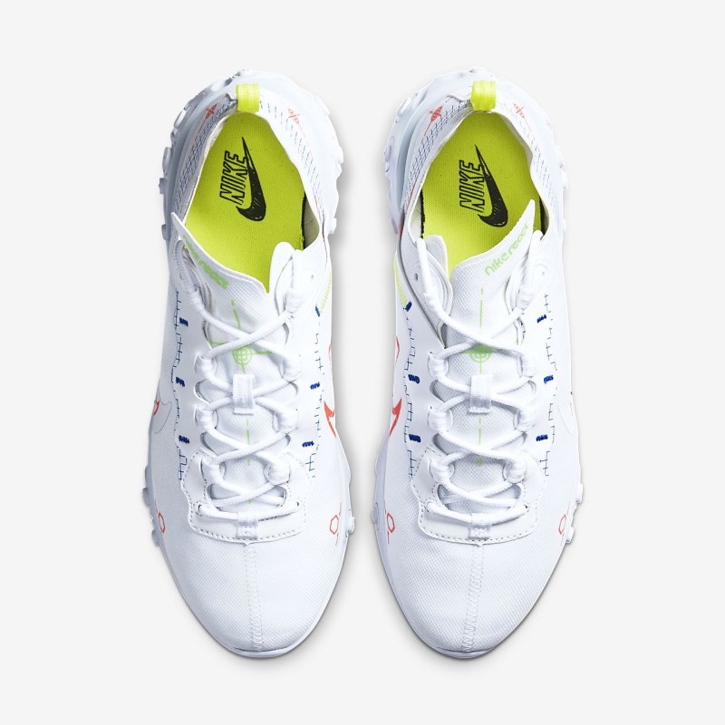 Nike React Element 55 Sneakers Herre Hvide | UG9901-458