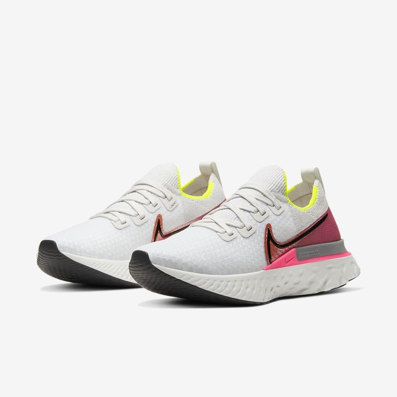 Nike React Infinity Run Flyknit Løbesko Dame Hvide | OI0172-508