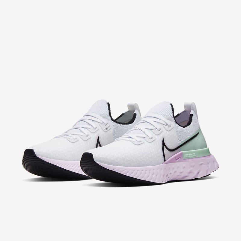 Nike React Infinity Run Flyknit Løbesko Dame Hvide | VM9798-598