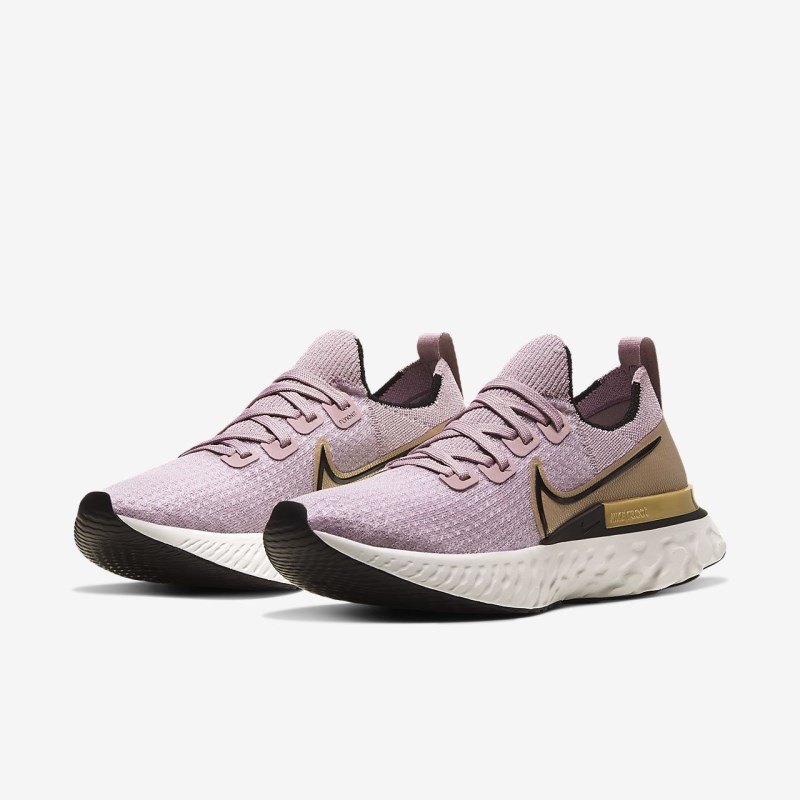 Nike React Infinity Run Flyknit Løbesko Dame LysePink | YE7638-117