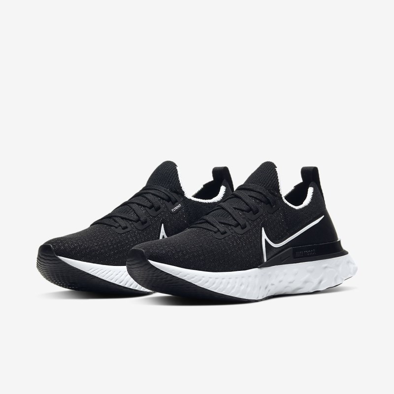 Nike React Infinity Run Flyknit Vandresko Dame Sort | MK0616-743
