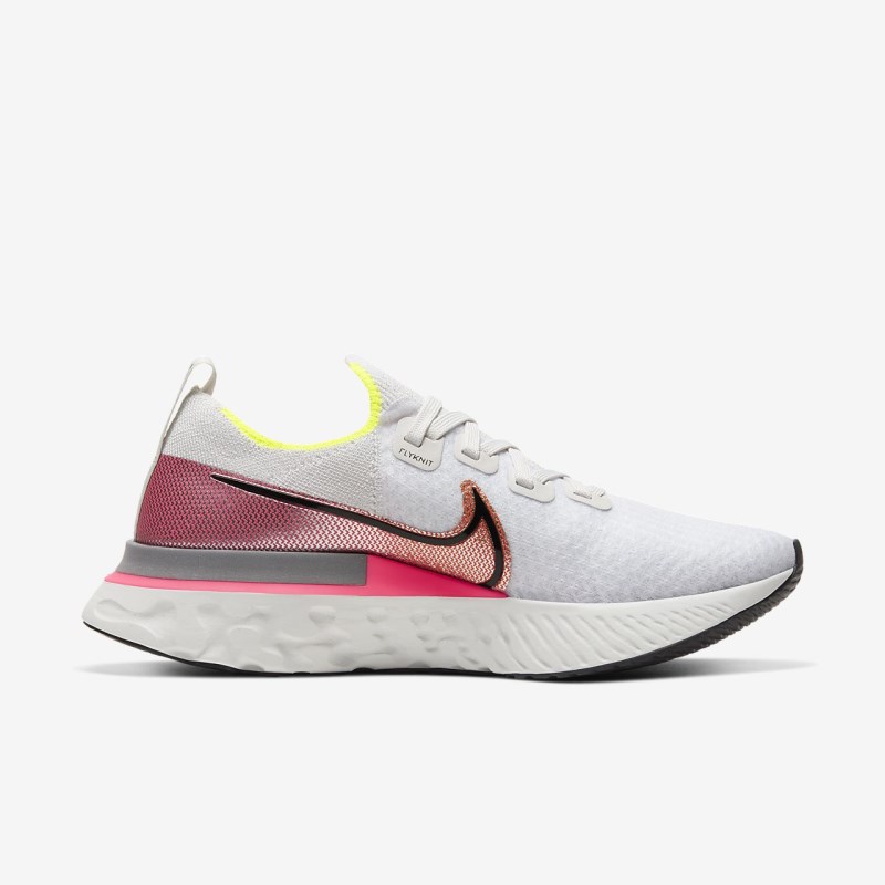 Nike React Infinity Run Flyknit Vandresko Dame Hvide | TJ9767-161