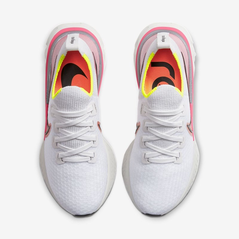 Nike React Infinity Run Flyknit Vandresko Dame Hvide | TJ9767-161