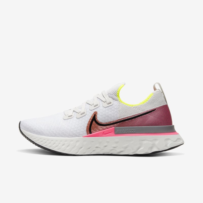 Nike React Infinity Run Flyknit Vandresko Dame Hvide | TJ9767-161