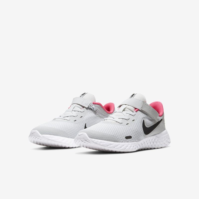 Nike Revolution 5 FlyEase Løbesko Børn Hvide | WQ9662-619
