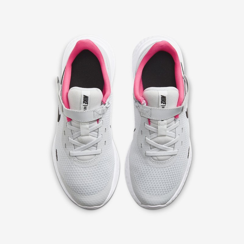 Nike Revolution 5 FlyEase Løbesko Børn Hvide | WQ9662-619
