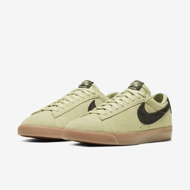 Nike SB Blazer Lav GT Skate Sko Herre Olivengrøn | OS1284-524