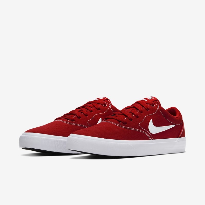 Nike SB Charge Lærred Skate Sko Dame Rød | DL8717-488