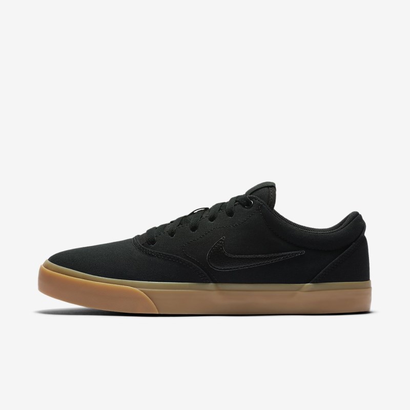 Nike SB Charge Lærred Skate Sko Dame Sort | NZ1824-178