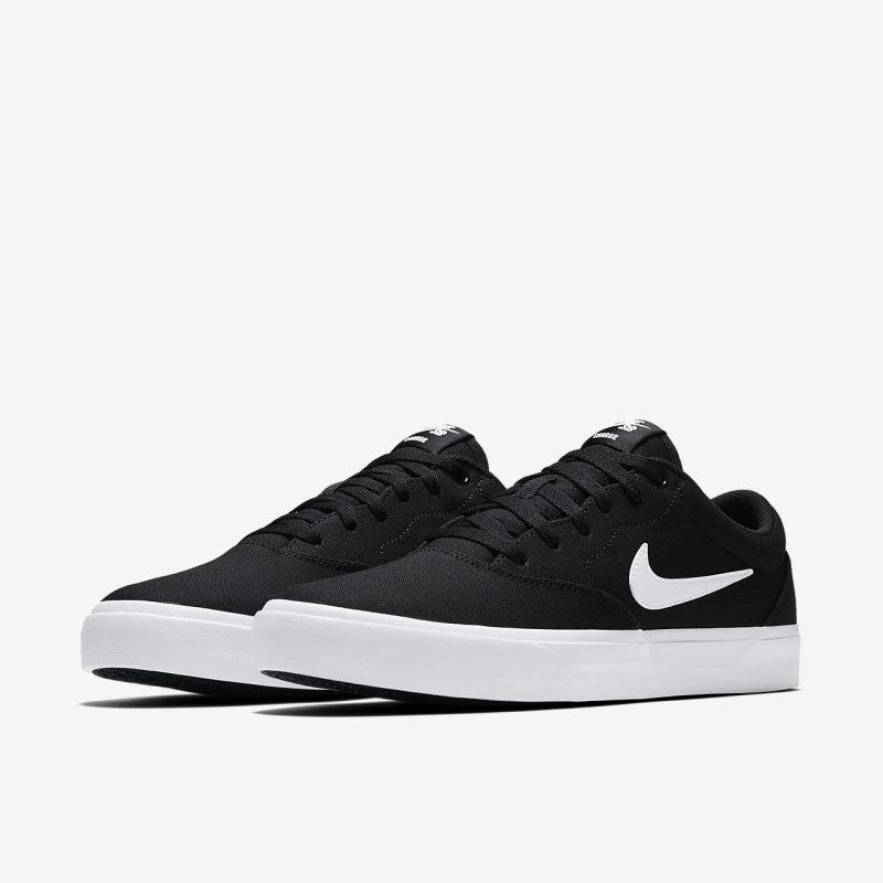 Nike SB Charge Lærred Skate Sko Dame Sort | ZT5843-466