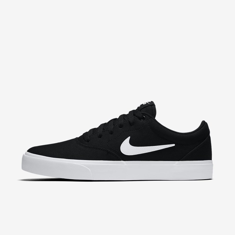 Nike SB Charge Lærred Skate Sko Dame Sort | ZT5843-466