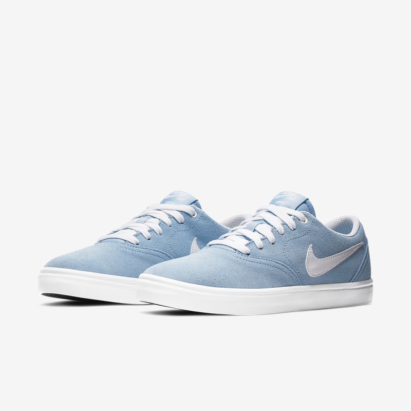 Nike SB Check Solarsoft Skate Sko Dame LyseBlå | JT6017-610