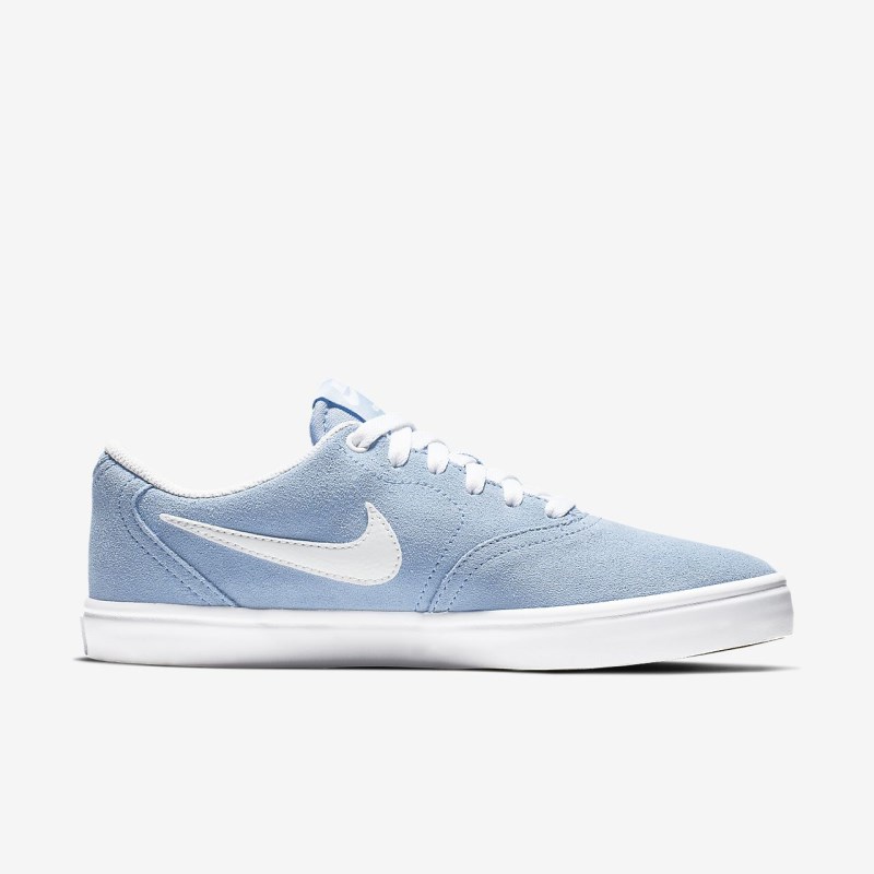Nike SB Check Solarsoft Skate Sko Dame LyseBlå | JT6017-610