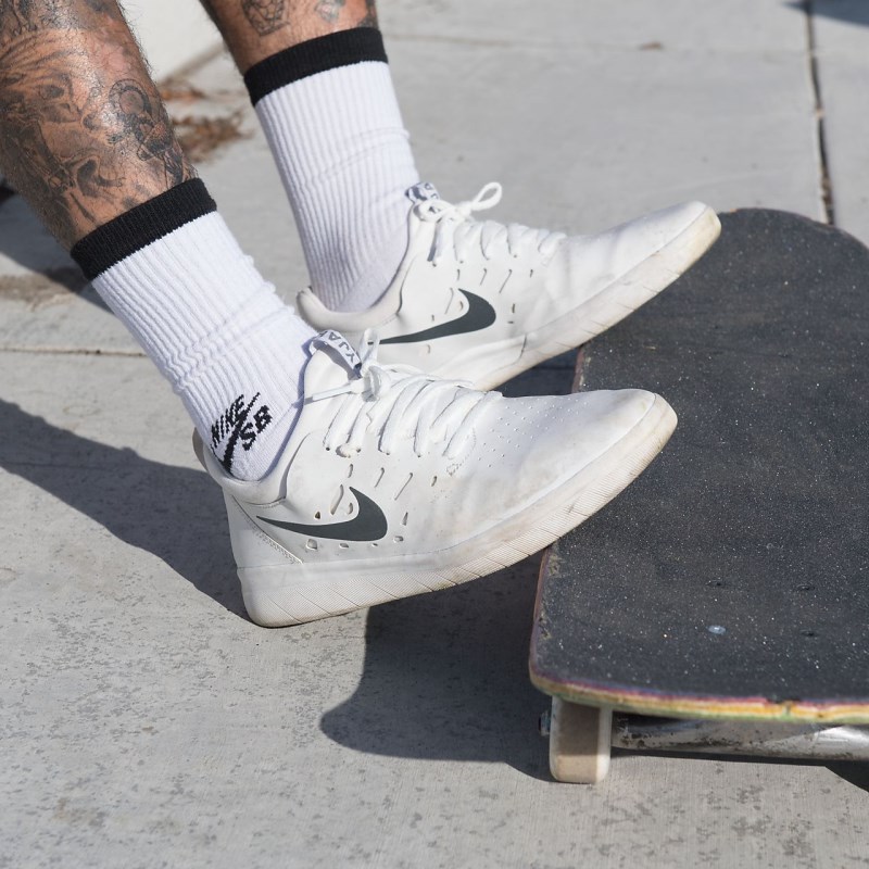 Nike SB Nyjah Free Skate Sko Dame Hvide | GL3395-717
