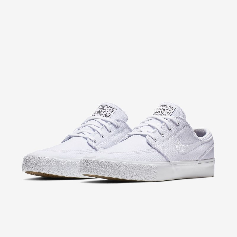Nike SB Zoom Stefan Janoski Lærred RM Skate Sko Herre Hvide | LH5296-352