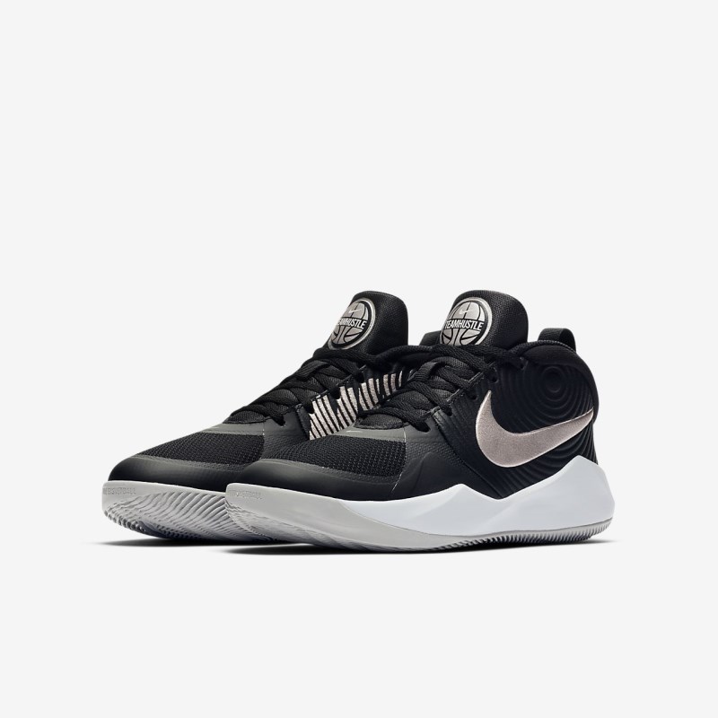 Nike Team Hustle D 9 Basketball Sko Børn Sort | FJ6494-844