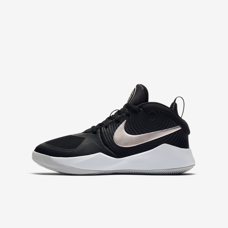Nike Team Hustle D 9 Basketball Sko Børn Sort | FJ6494-844