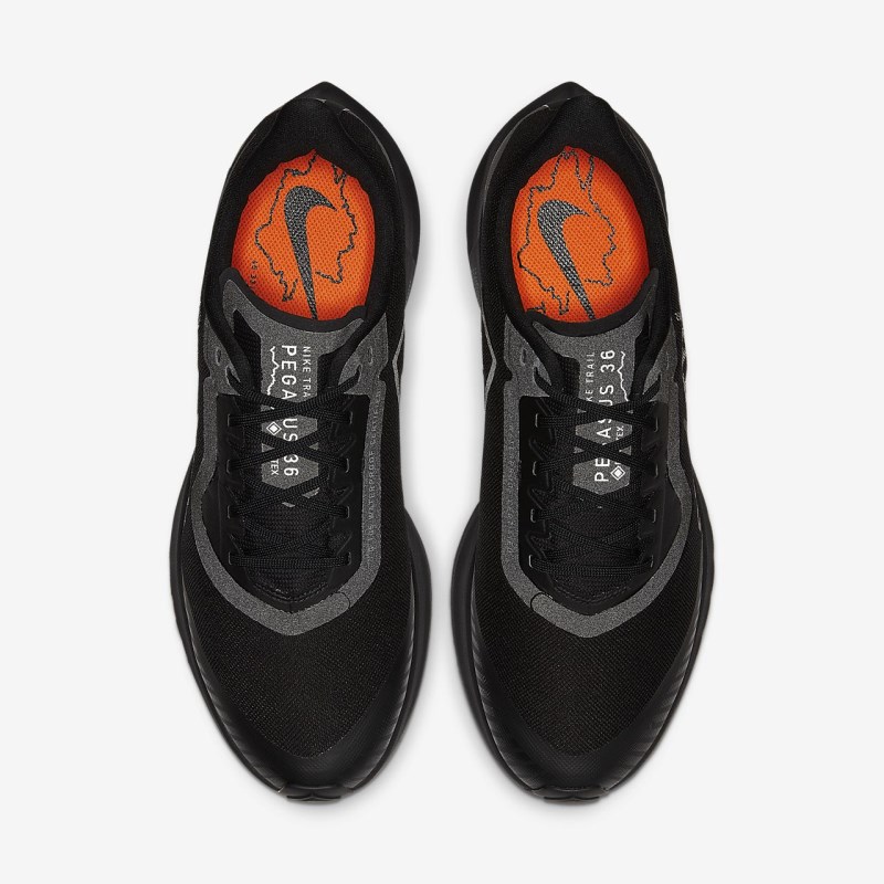Nike Zoom Pegasus 36 Trail GORE-TEX Løbesko Herre Sort | NO1738-997