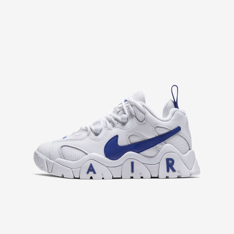 Nike Air Barrage Lav Sneakers Børn Hvide | DD1988-766