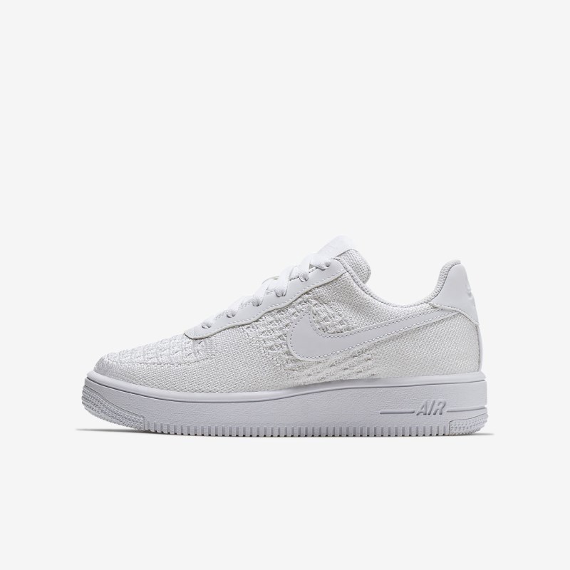 Nike Air Force 1 Flyknit 2.0 Sneakers Børn Hvide | NI9282-822