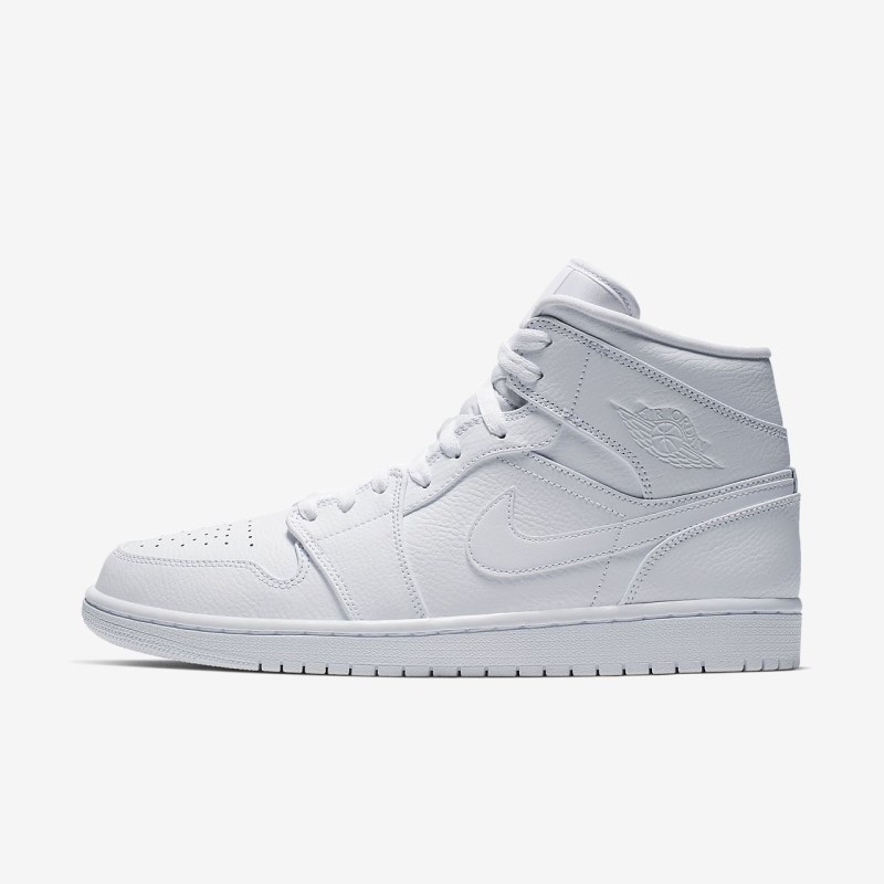 Nike Air Jordan 1 Mid Jordan Sko Herre Hvide | DJ2670-205