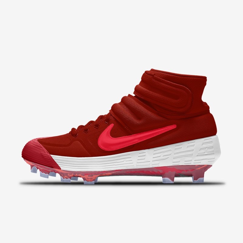 Nike Alpha Huarache Elite 2 Mid MCS Baseball Sko Dame Rød | QN6375-622