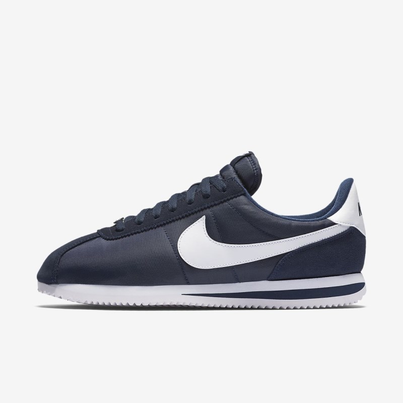 Nike Cortez Basic Nylon Sneakers Herre Obsidian | BY2962-840