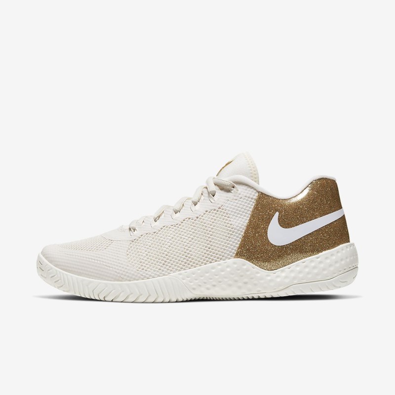 Nike Court Flare 2 Tennissko Dame Guld | CA2262-519