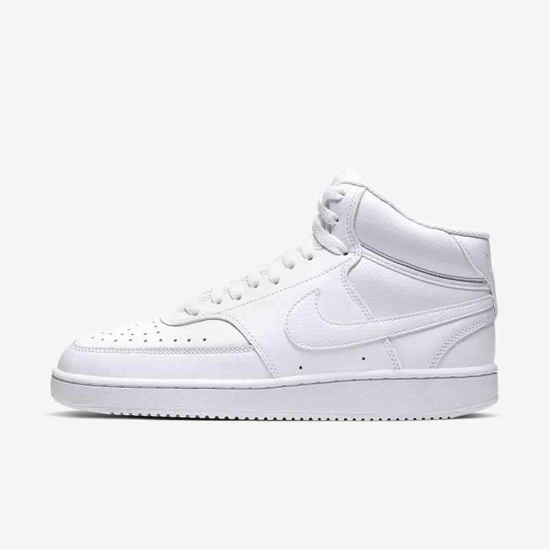 Nike Court Vision Mid Sneakers Dame Hvide | KX6487-816