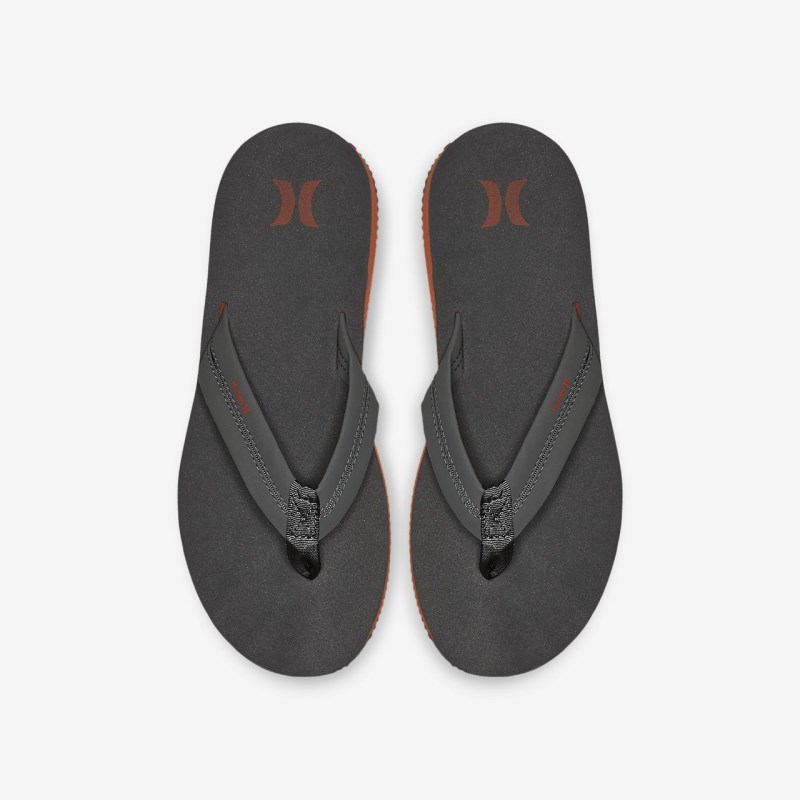 Nike Hurley Lunar Klipklapper Herre MørkeGrå | OH2481-014