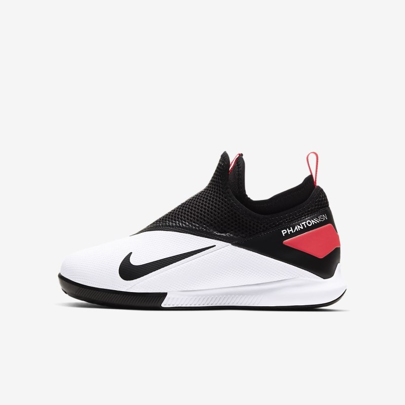 Nike Jr. Phantom Vision 2 Academy Dynamic Fit IC Fodboldsko Børn Hvide | RE9478-396