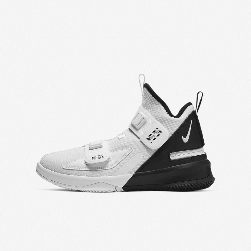 Nike LeBron Soldier 13 FlyEase Basketball Sko Børn Hvide | IE6477-258