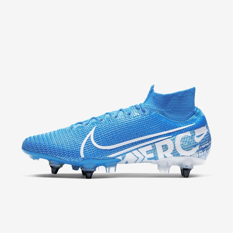 Nike Mercurial Superfly 7 Elite SG-PRO Anti-Clog Traction Fodboldsko Dame Blå | TL2713-168