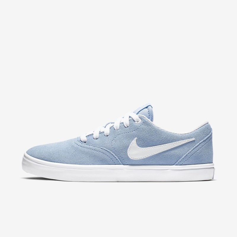 Nike SB Check Solarsoft Skate Sko Dame LyseBlå | JT6017-610