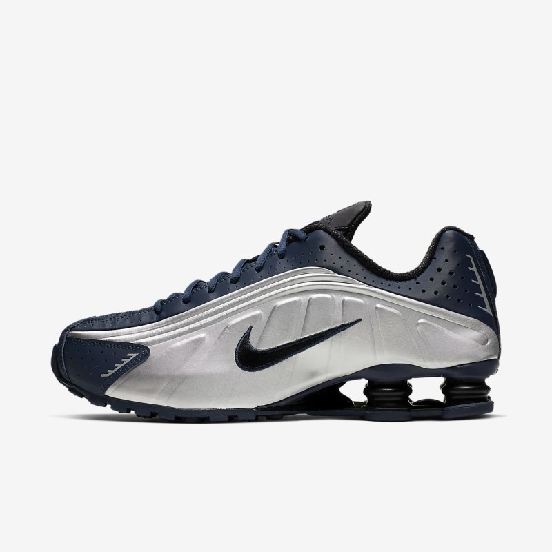 Nike Shox R4 Sneakers Herre MørkeBlå | KN3700-594